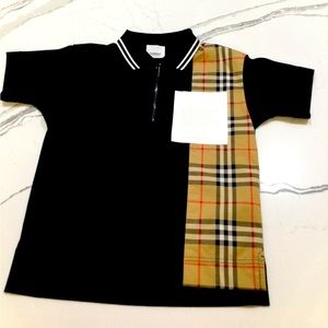 Burberry Boy’s Short Sleeve Colorblock Polo